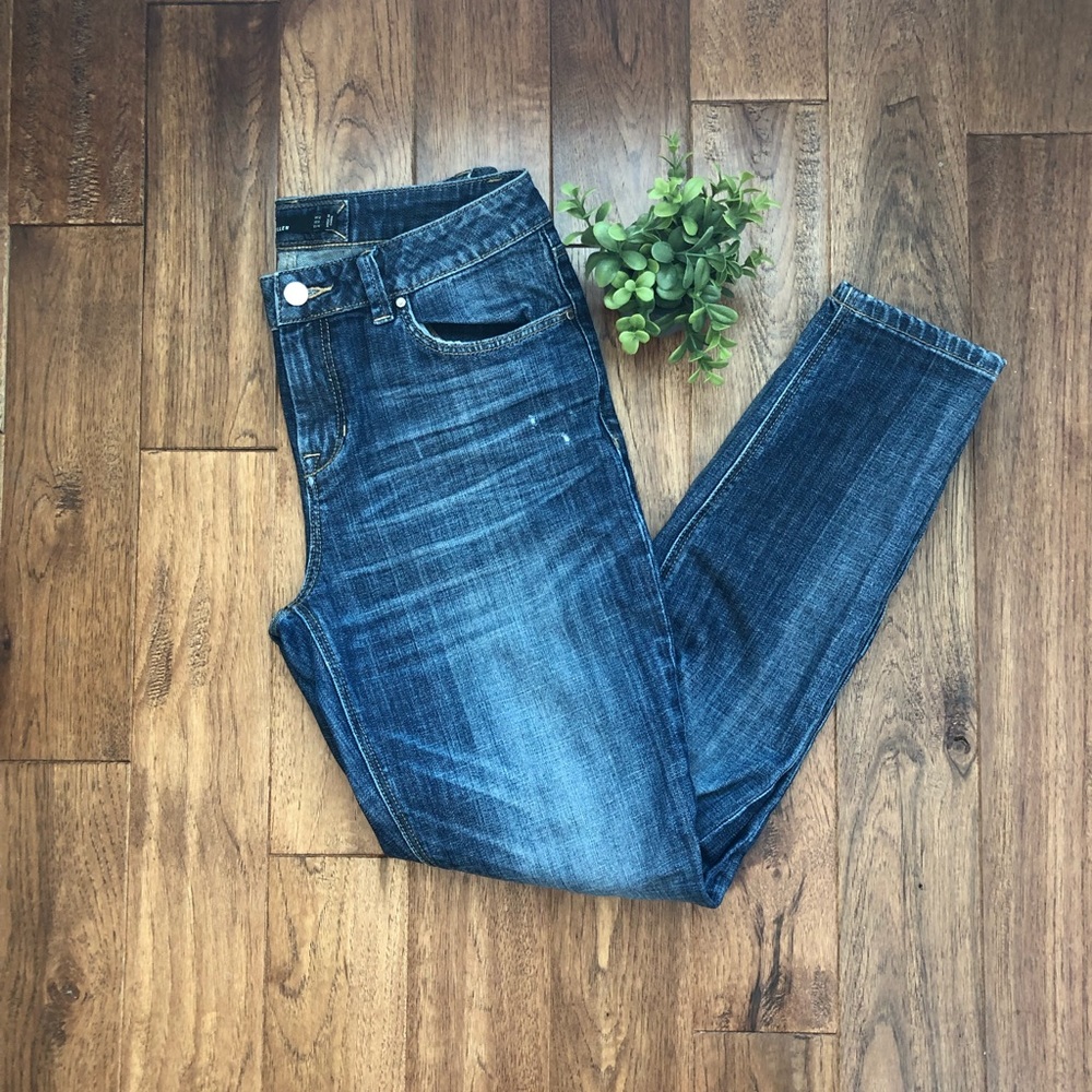 Karen Millen High-rise Distressed Skinny Jeans